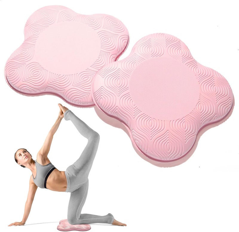 MBKHFLL 2 Packs Yoga Knee & Elbow Cushions - Extra Thick Foam for Knees, Elbows, Wrists, Hands & Head - Pilates & Kneeling Pads - Support Foam Pads for Women & Men - Image 1